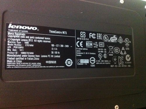 LENOVO ThinkCentre M73 (本体＋モニター＋キーボード＋マウスのセット)