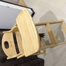 子供椅子 頑丈な木製 テーブル取り外し可能 ハイチェアー