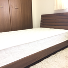 ☆木製 シングルベッド(マットレス付)