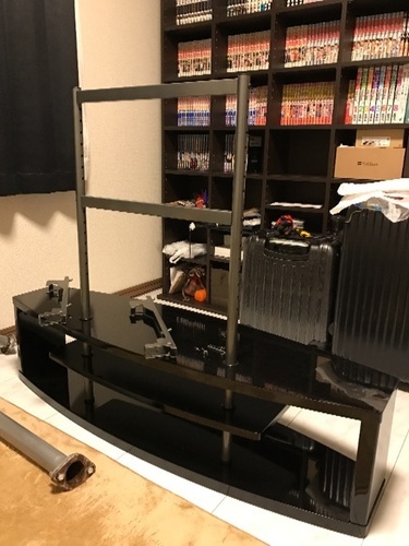 値下げしました!!ほぼ新品!!ハイタイプテレビ台!!