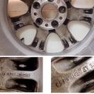 【値下げ】ベンツW209(CLK320)純正17吋A/W(F:7.5J/R:8.5J)+ﾀｲﾔ(225/45R17・/245/40R17)《専用球面ボルト付》4本セット