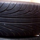 【値下げ】ベンツW209(CLK320)純正17吋A/W(F:7.5J/R:8.5J)+ﾀｲﾔ(225/45R17・/245/40R17)《専用球面ボルト付》4本セット