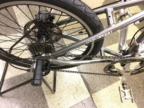 [3354]LOUIS GARNEAU ルイガノ MV.2 PRO ミニベロ 20インチ 2×8段変速 アルミフレーム ディスクブレーキ フロントサス シルバー