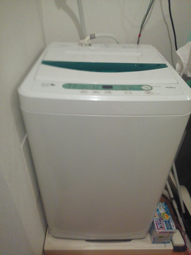 洗濯機、 単身サイズ 4.5kg　美品！