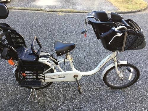 子供乗せ自転車 ママフレンドミニ ホワイト20インチ