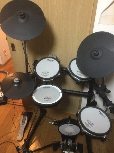 V-Drum メッシュパッド交換済み、HHコントロールペダルに難あり