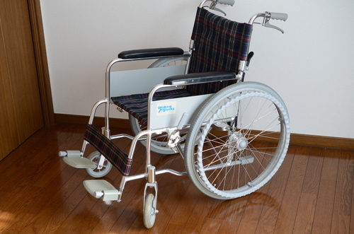美品★Walking Stecky 折り畳み車椅子 イス 自走用 介護 完動品★