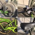 新車☆折り畳み自転車　オートライト（自動点灯）6段変速