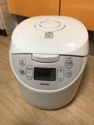 ほぼ新品 TOSHIBA 10合炊き炊飯器