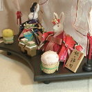 🎎 ♡【未使用】　うさぎのちりめんお雛さま　オルゴール付き🎶