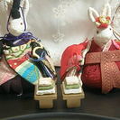 🎎 ♡【未使用】　うさぎのちりめんお雛さま　オルゴール付き🎶