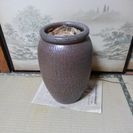 値下げ！大きな花瓶、壺③茶色