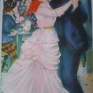 ルノワール絵画♡額縁付き♡フランス刻印有♡プージヴァルのダンス