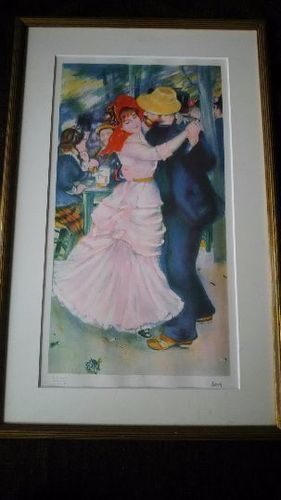 ルノワール絵画♡額縁付き♡フランス刻印有♡プージヴァルの  
