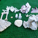 珊瑚、フジツボ、等、水槽飾り　1式