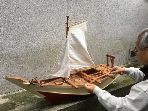 和船模型（木造手作り）