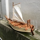 和船模型（木造手作り）
