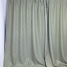 遮光性 厚地カーテン　2枚組　緑 丈200ｘ巾100 cm