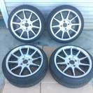 ■ENKEI エンケイ PCD100/7J/+35 超引っ張り 逆ゾリ 中古品　165/45/15 軽サイズ　鬼キャン車両にも♪