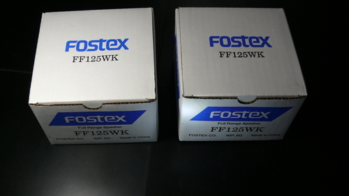 FOSTEX\tFF125WK 新品ペア 定価14040 円 ＊音声確認動画あり