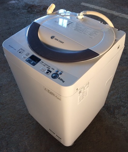 シャープ 全自動洗濯機 5.5kg ES-GE55N-S gabycosmeticos.com.ec