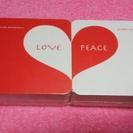 Love＆Peace  厚手紙製コースター