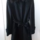 ファー付きコート黒サイズ9～11号程度