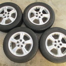 アルミ１５×６J ４本　冬タイヤ195/65R15　ウィッシュ、...