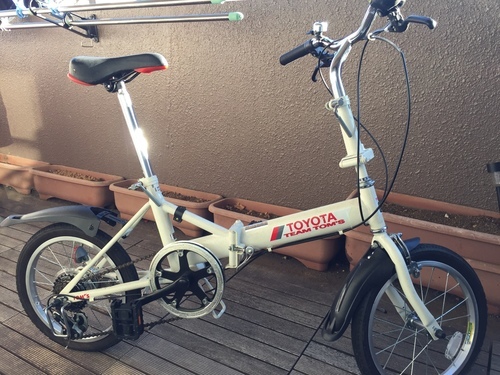 Toyota Team Toms トムス 白 16インチ折畳み自転車 中古 良品 Miles5963 玉川学園前の折りたたみ自転車 の中古あげます 譲ります ジモティーで不用品の処分