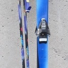 スキーセット、板150cm、ストック120cm、ブーツ30cm