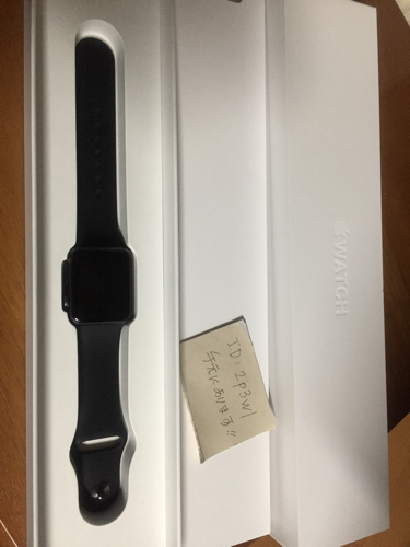 【値下げ】Apple Watch S1 38mm SpGr Al Black Sp