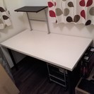 IKEA★白テーブル150×75　　ニトリ★プリンターラック