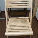 折り畳み式木製椅子 2脚