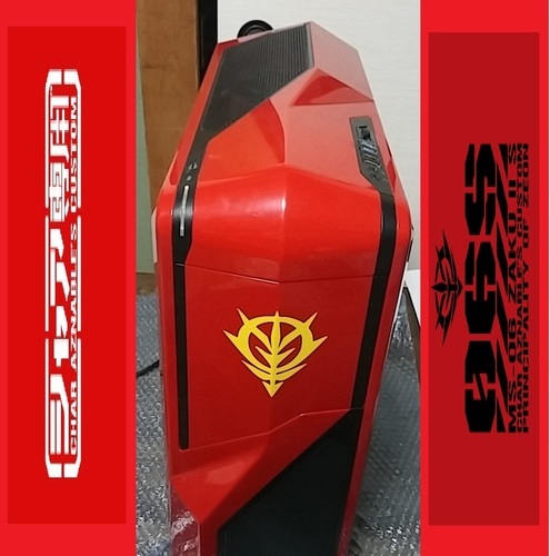 シャア専用ゲーミングPC　赤い水冷