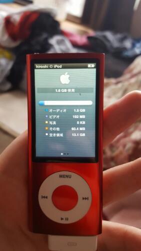 iPod nano第5世代レッド