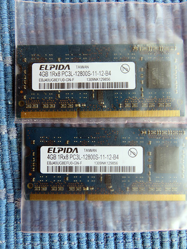 8GB PC3-12800Sメモリ 204pin 新品・未使用