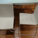 ガラス面ダイニングテーブル・チェア 6脚セット 展示品 (014180)