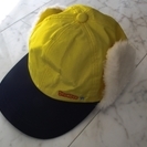 ★美品★　ジャパーナ　ボア付帽子52cm～54cm（黄色）