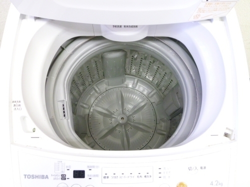 TOSHIBA 東芝 4.2kg 全自動洗濯機 ピュアホワイト AW-42ML-W 2013年製