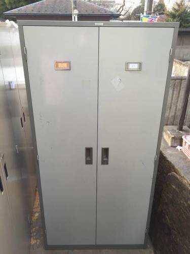 LION ライオン オフィス家具 4段 スチールキャビネット USED