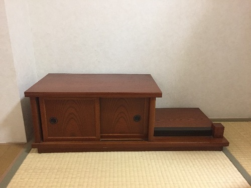 和室に 飾り棚 床の間付き 収納棚 てつまま 青砥の収納家具の中古あげます 譲ります ジモティーで不用品の処分