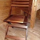 イケア　屋外用木製折り畳み椅子
