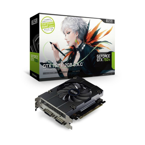 【値下げ】中古グラフィックボード（型番：GeForce GTX 750 Ti 2GB S.A.C,商品ID：106）