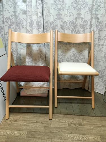 【取引中】無印良品☆折りたたみ椅子☆木製2脚