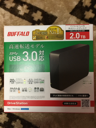 その他 BUFFALO HDD 2.0TB