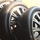 ＃N BOX カスタム純正　新車外しのアルミ＋BSタイヤ 165/55R15
