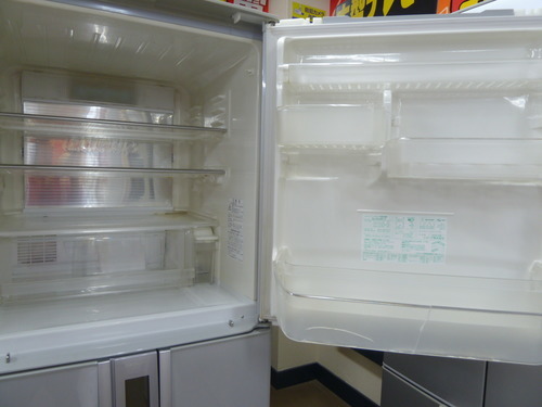 シャープ 冷蔵庫 両開き SJ-HL38P-S 375L H1695×W600×D641 2008年 5ドア 中古