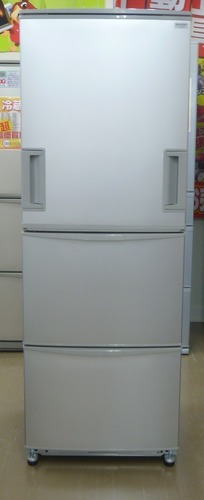 シャープ 冷蔵庫 両開き SJ-WA35P-S 345L H1690×W600×D665 09年 中古