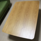 天然木オーク材 北欧風こたつテーブル 105×75 こたつ布団付き