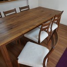 【引取のみ】広松木工ダイニングテーブルセット３年半使用
